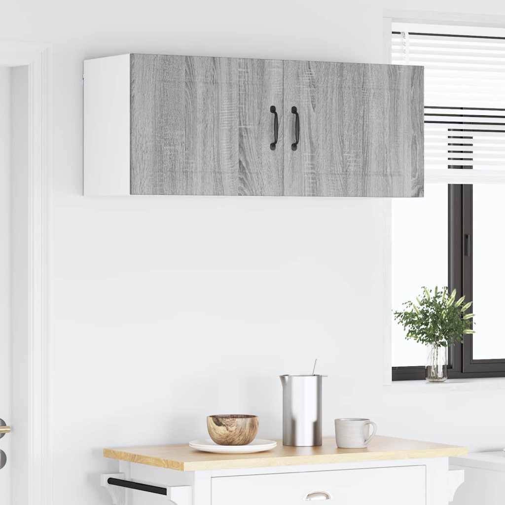 Dulap suspendat de bucatarie cu raft Gri Sonoma 50 x 31 x 40 cm — imaginea 5