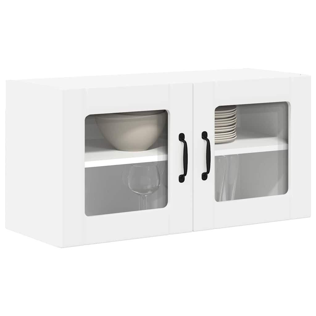 Dulap suspendat de bucatarie Alb 80 x 31 x 40 cm Lemn compozit — imaginea 4