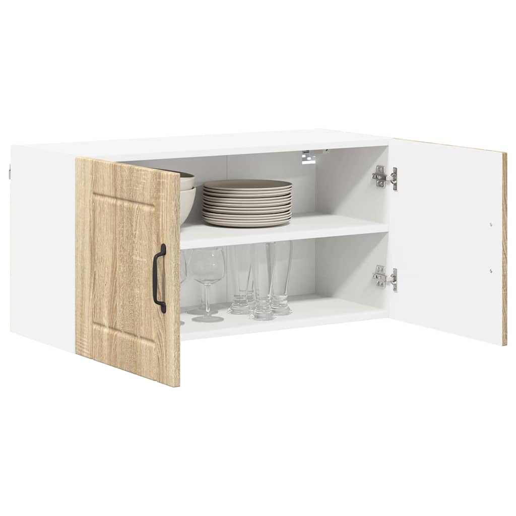 Dulap suspendat de bucatarie Stejar Sonoma 80 x 31 x 40 cm — imaginea 4