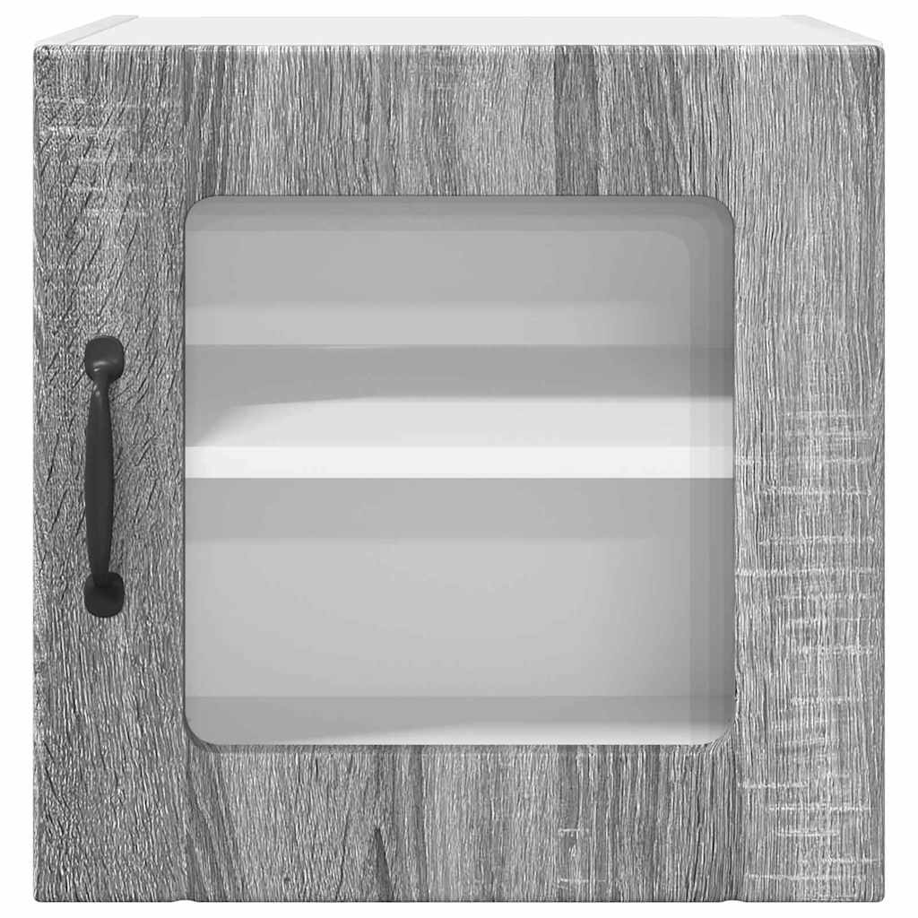Dulap suspendat de bucatarie cu raft Gri Sonoma 40 x 31 x 40 cm — imaginea 7