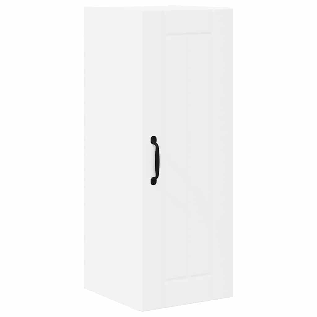 Dulap suspendat de bucatarie cu raft 2 pcs Alb 30 x 31 x 80 cm — imaginea 6