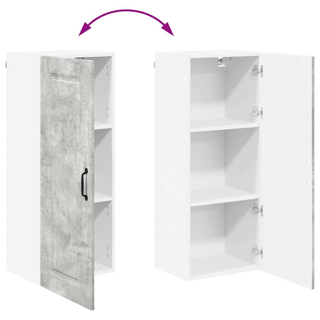 Dulap suspendat de bucatarie Gri din beton 40 x 31 x 100 cm — imaginea 12