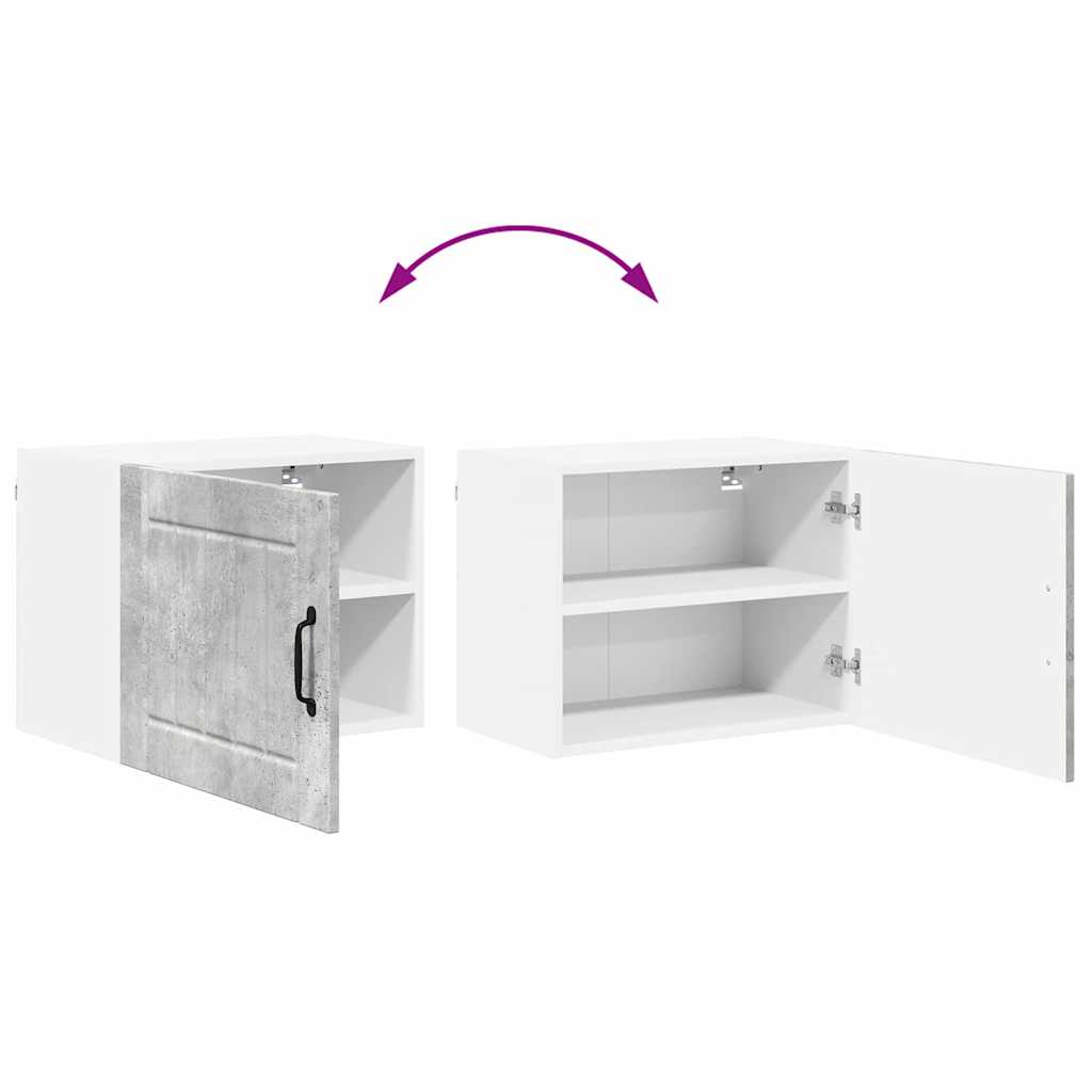 Dulap suspendat de bucatarie Gri din beton 50 x 31 x 40 cm — imaginea 12