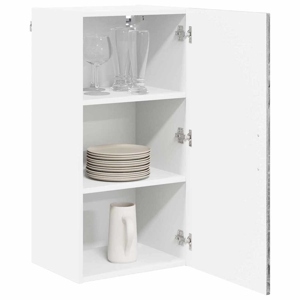 Dulap suspendat de bucatarie cu raft Gri Sonoma 40 x 31 x 80 cm — imaginea 4