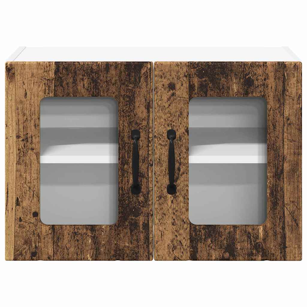 Dulap suspendat de bucatarie 2 pcs Lemn Vechi 60 x 31 x 40 cm — imaginea 8