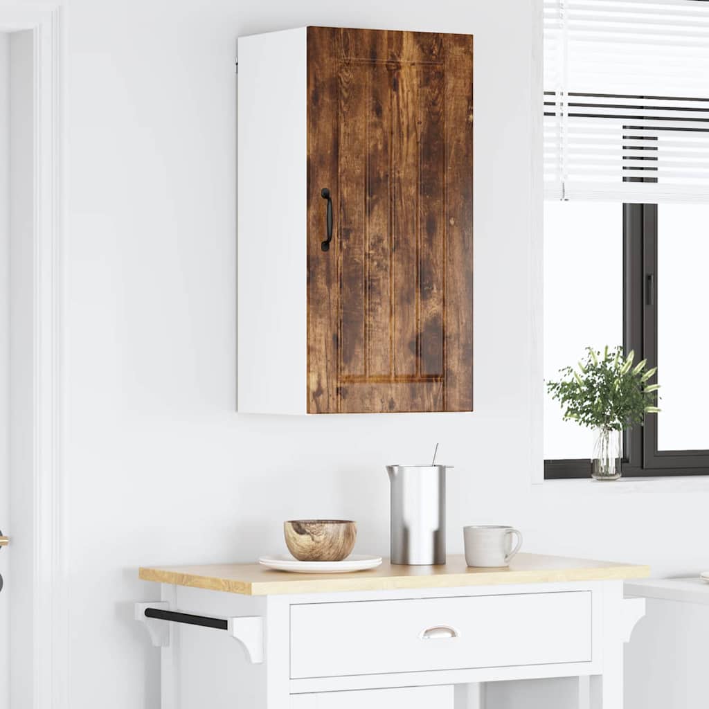 Dulap suspendat de bucatarie Stejar fumuriu 40 x 31 x 80 cm — imaginea 5