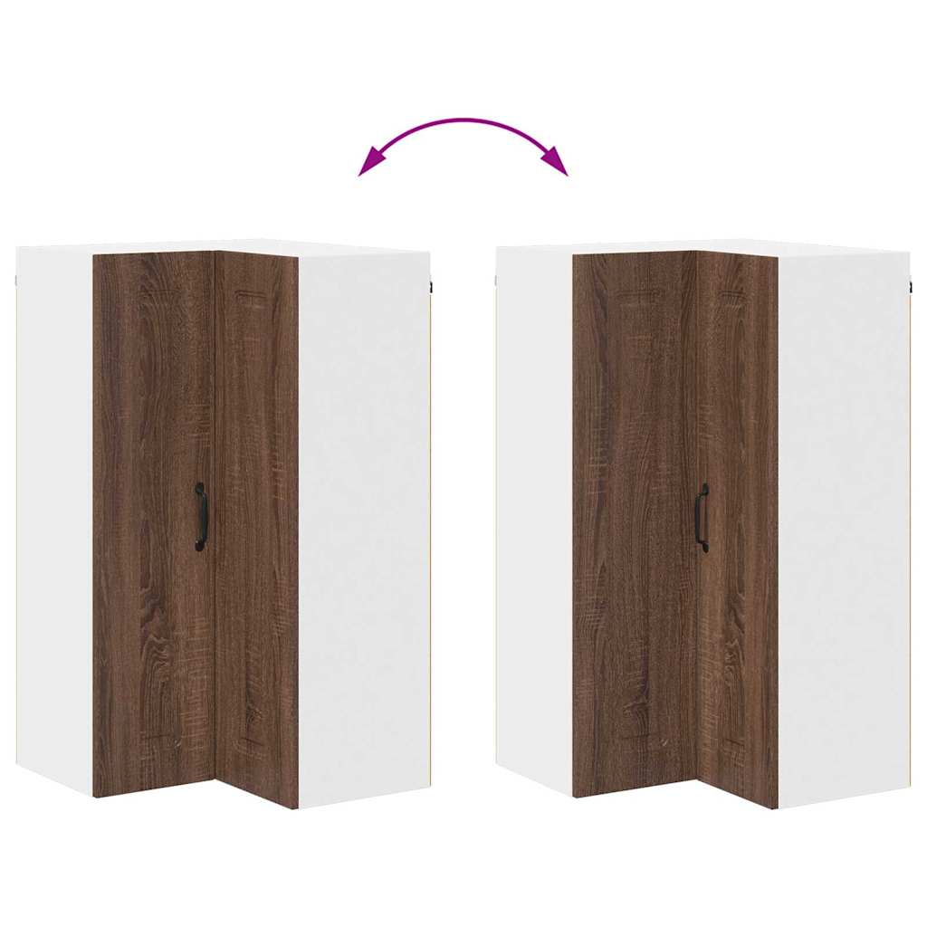 Dulap suspendat de bucatarie Stejar inchis 57 x 57 x 100 cm — imaginea 12