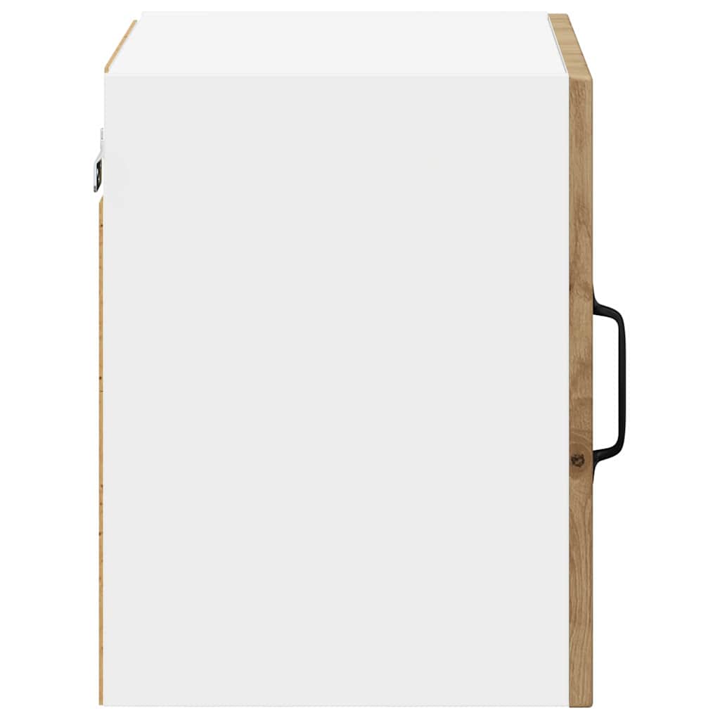 Dulap suspendat de bucatarie cu raft 2 pcs Stejar Artizanal — imaginea 9