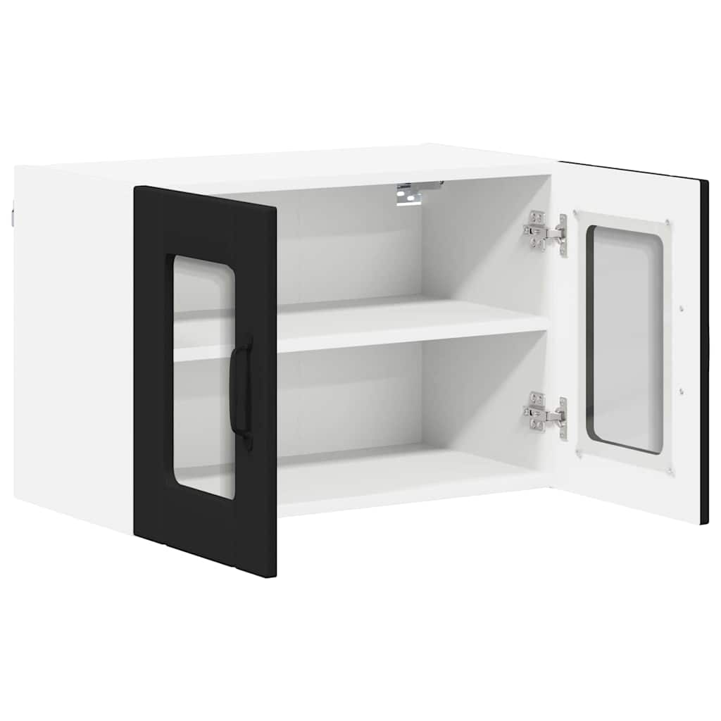 Dulap suspendat de bucatarie 2 pcs Negru 60 x 31 x 40 cm — imaginea 7