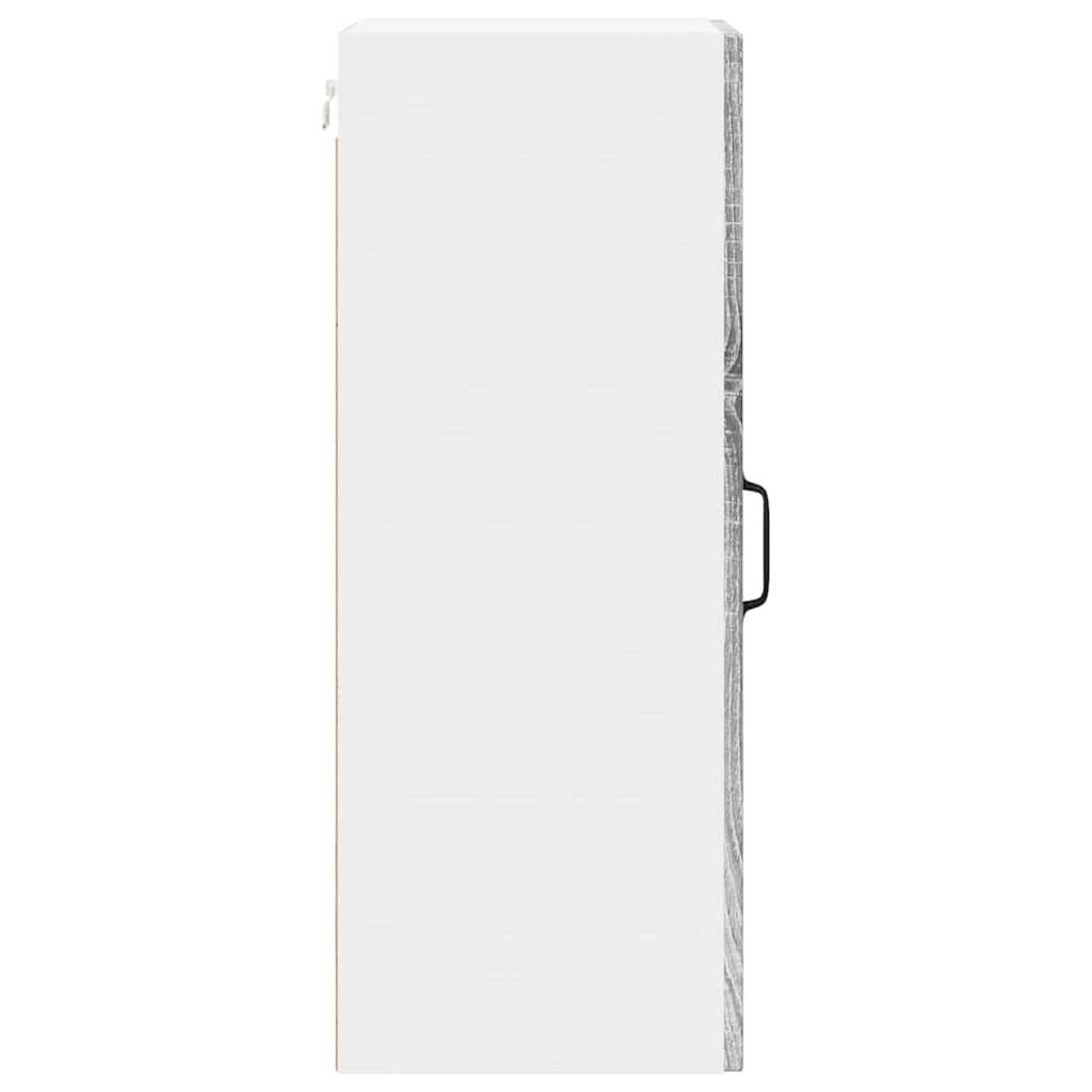 Dulap suspendat de bucatarie cu raft Gri Sonoma 30 x 31 x 80 cm — imaginea 8