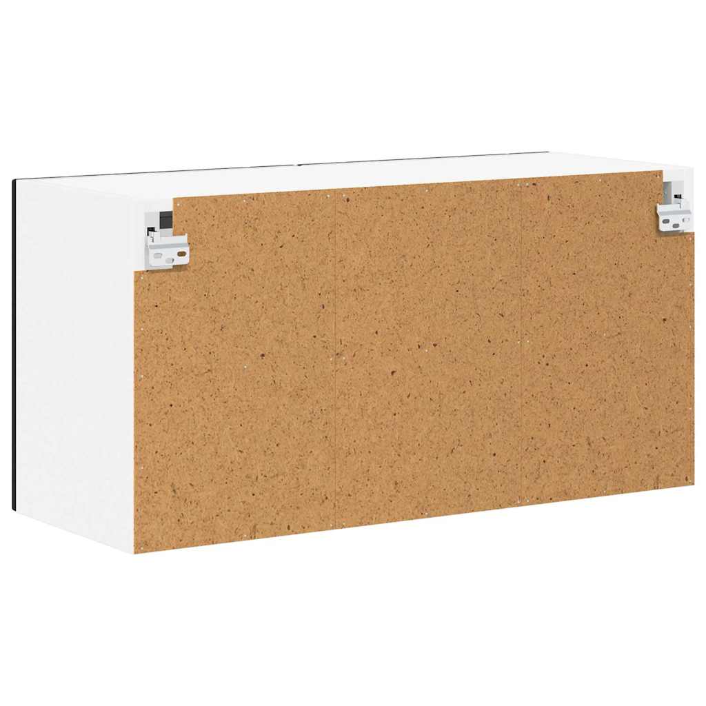 Dulap suspendat de bucatarie cu raft Negru 80 x 31 x 40 cm — imaginea 9