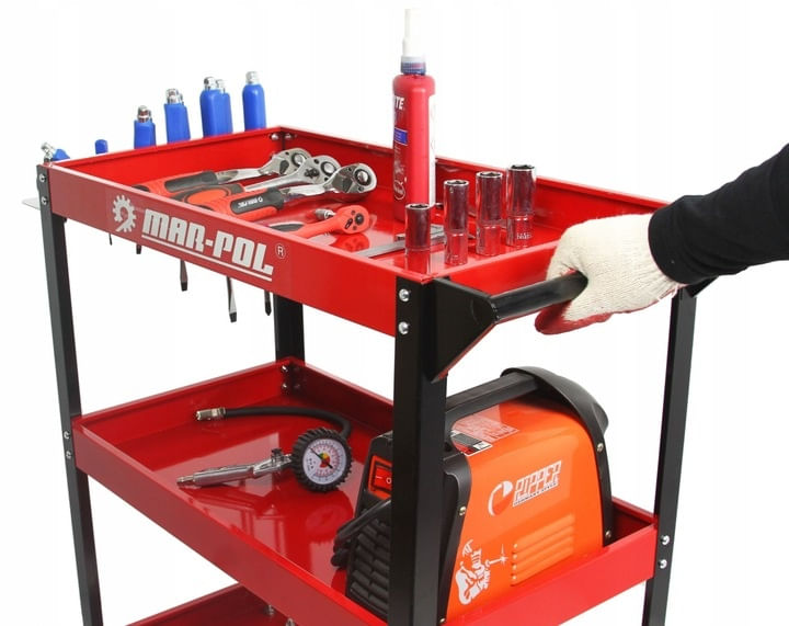 Raft mobil pentru service 79x66.5x36.5 cm XM66604 — imaginea 5