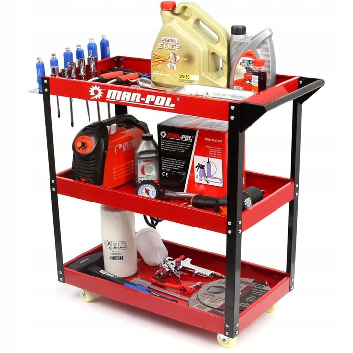 Raft mobil pentru service 79x66.5x36.5 cm XM66604 — imaginea 8