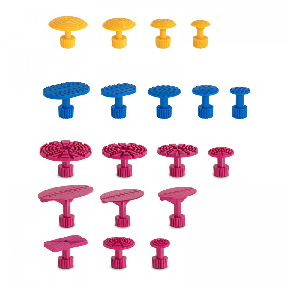 Dispozitiv pentru indreptat tabla caroseriei 19 adaptoare MSW-DENTPULLER.SET6 10060792 MSW