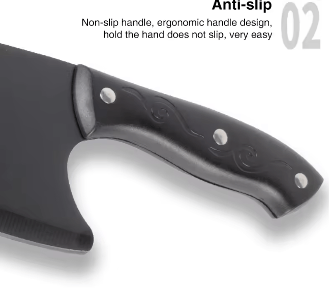 Cutit Japonez de Bucatarie, B-SQUL Expedition - 29 cm – Precizie, Durabilitate si Design Ergonomic — imaginea 7