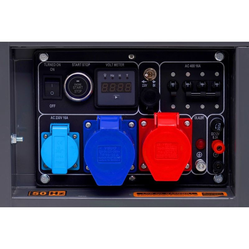 Generator curent diesel, 8KW, 230/380V, KD126, Kraft&Dele