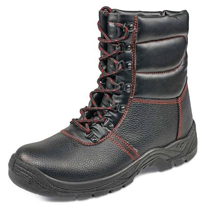 Bocanci SC-03-010 HIGH ANKLE WINTER S3 CI Cerva imblaniti, din piele Negru — imaginea 2