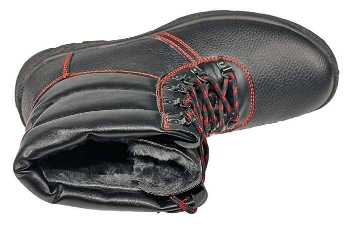 Bocanci SC-03-010 HIGH ANKLE WINTER S3 CI Cerva imblaniti, din piele Negru — imaginea 3