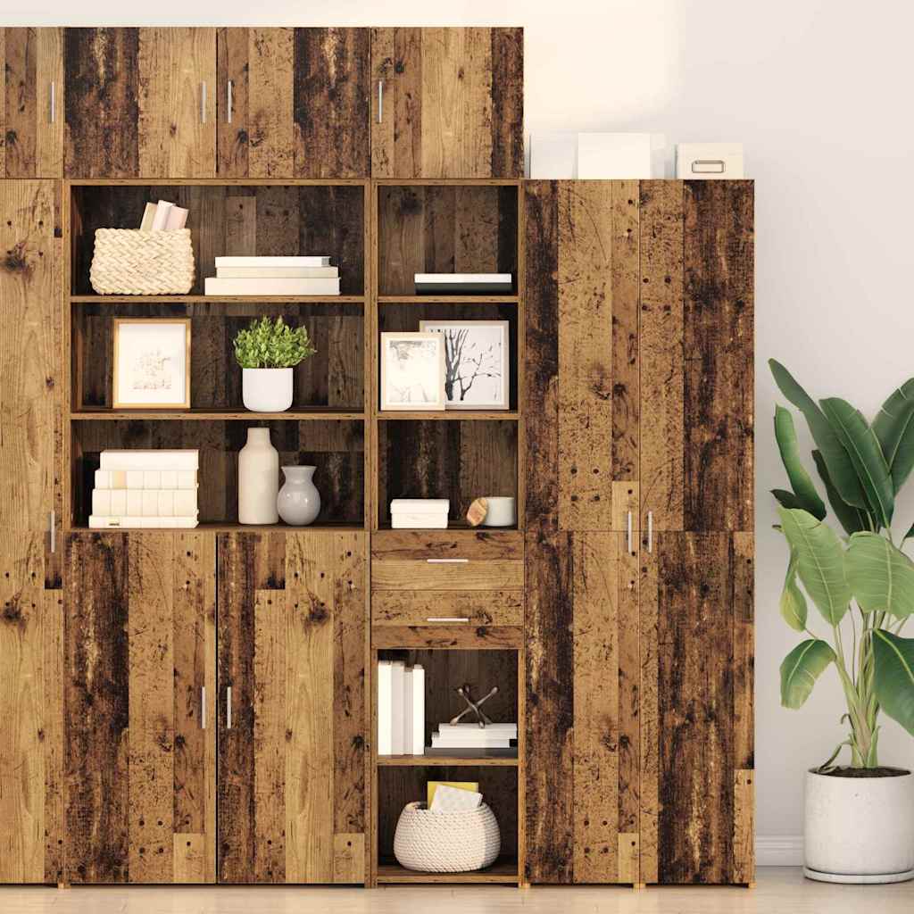 Bufet cu sertar Lemn Vechi 40 x 42,5 x 185 cm Lemn compozit — imaginea 2