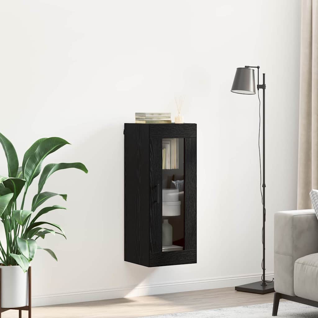 Dulap montat pe perete Stejar Negru 34,5 x 34 x 90 cm — imaginea 5