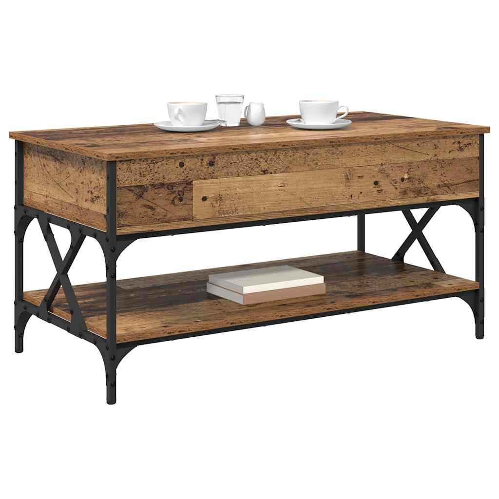 Masa de cafea Lemn Vechi 100 x 50 x 50 cm Lemn compozit — imaginea 4