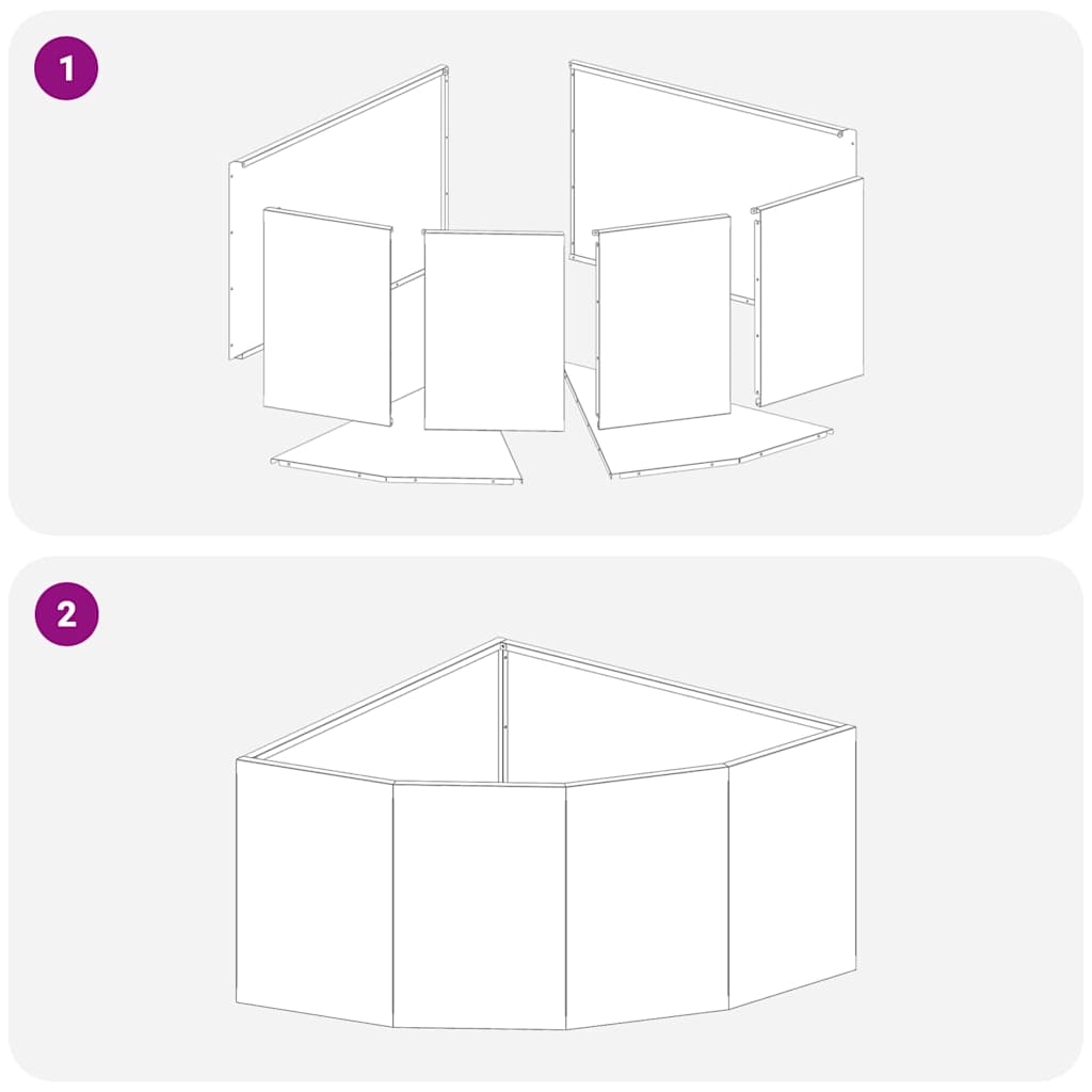 Ghiveci de colt Argintiu 60 x 60 x 35 cm Otel inoxidabil — imaginea 11