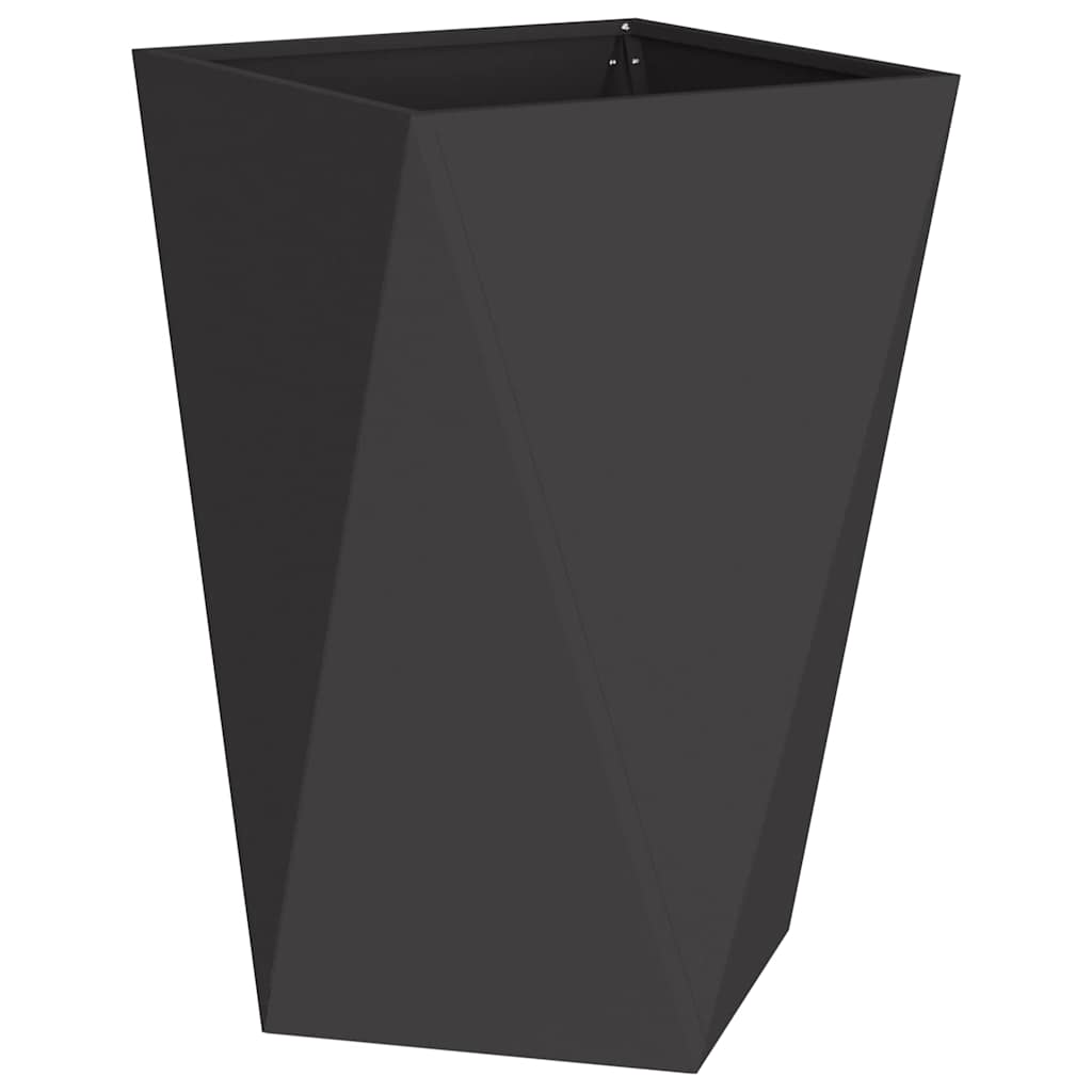 Jardiniera 2 pcs Negru 50 x 50 x 75 cm Otel — imaginea 6
