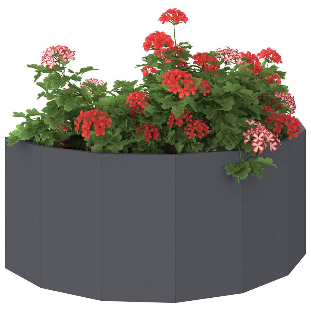Jardiniera Antracit 90 x 45 x 35 cm Otel — imaginea 4