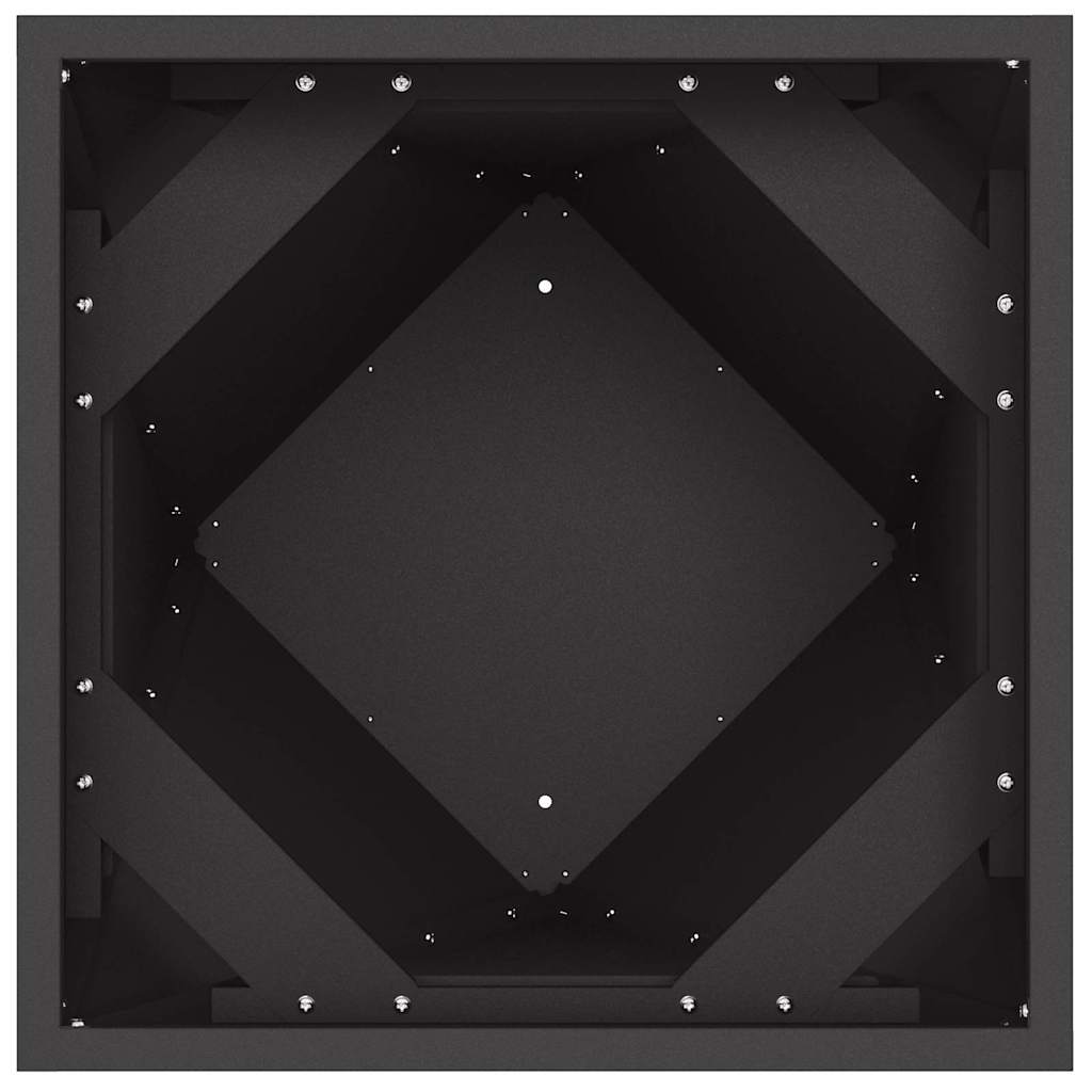 Jardiniera Negru 40 x 40 x 75 cm Otel — imaginea 7