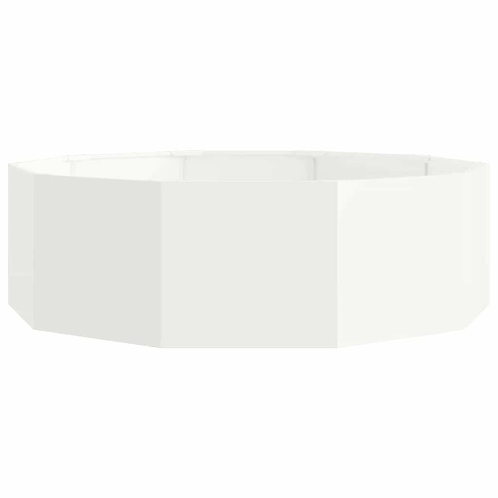 Jardiniera Alb 120 x 120 x 35 cm Otel — imaginea 6