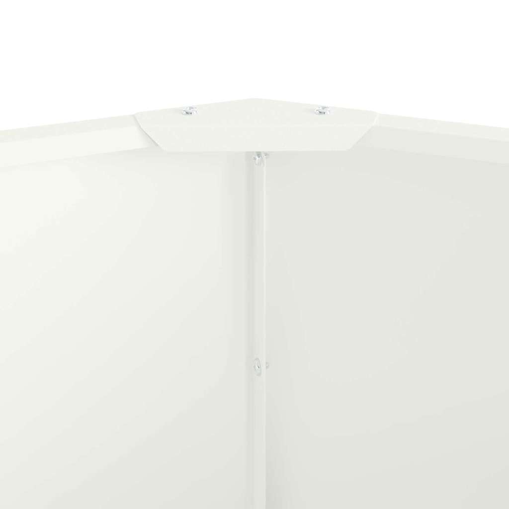Jardiniera Alb 120 x 120 x 35 cm Otel — imaginea 8