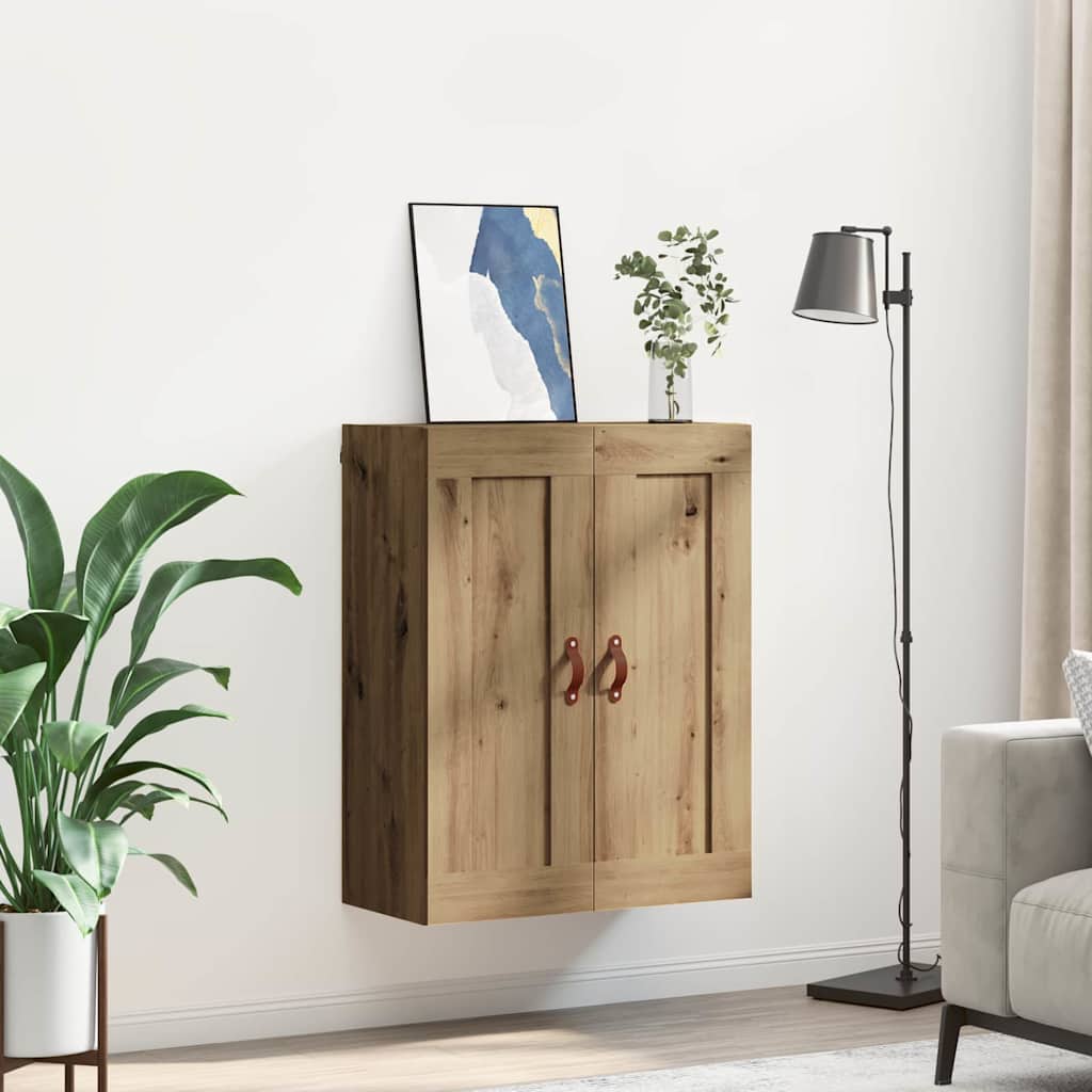Dulap montat pe perete Stejar Artizanal 69,5 x 34 x 90 cm — imaginea 5