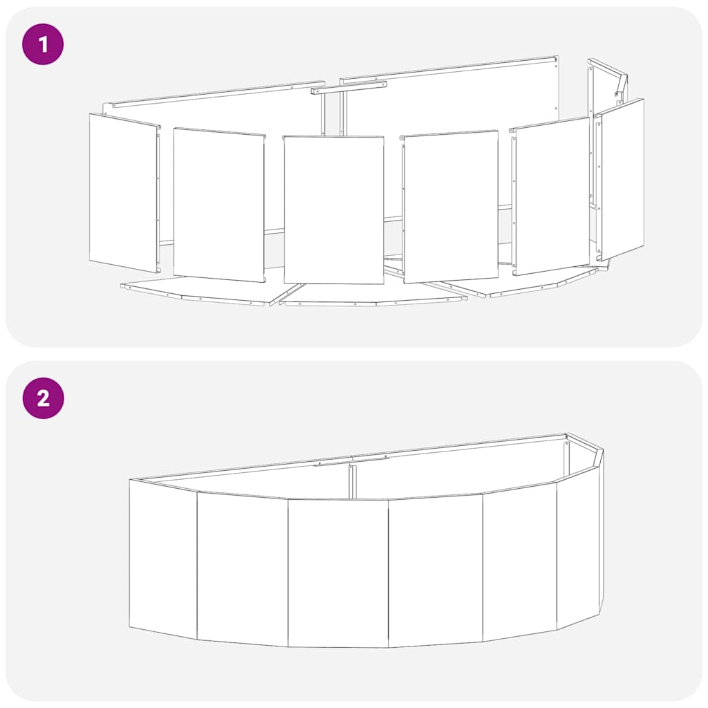 Jardiniera Argintiu 120 x 60 x 35 cm Otel Galvanizat — imaginea 11