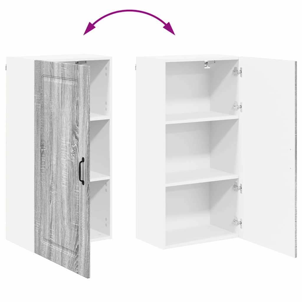 Dulap suspendat de bucatarie cu usa Gri Sonoma 50 x 31 x 100 cm — imaginea 12