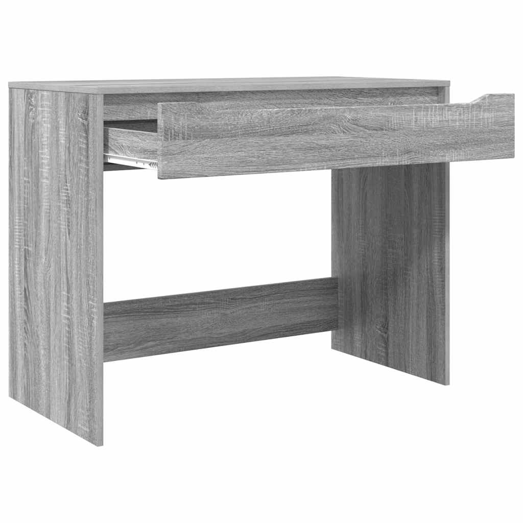 Birou cu sertar Gri Sonoma 100 x 50 x 78 cm Lemn compozit — imaginea 6