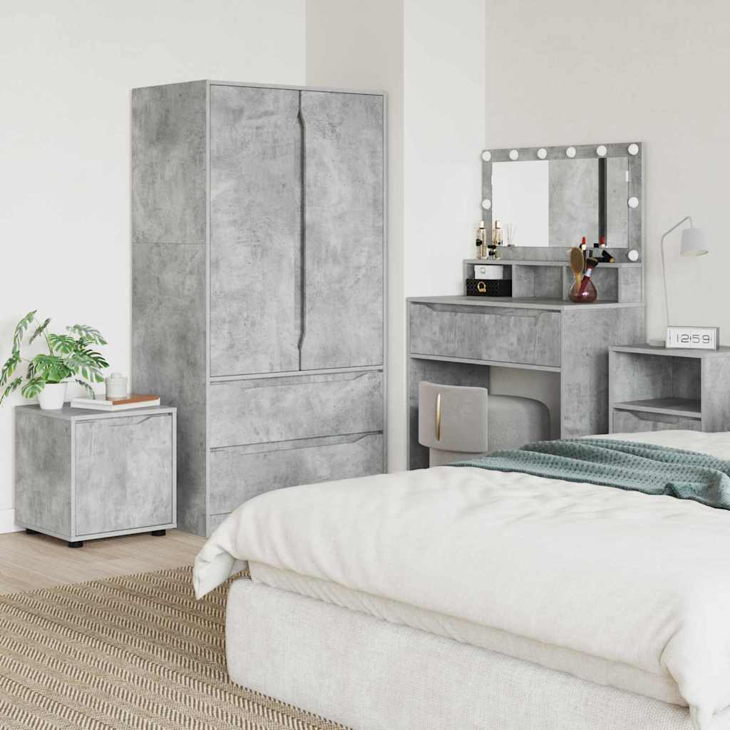 Dulap de Baie Gri din beton 40,5 x 40 x 44 cm Lemn compozit — imaginea 2