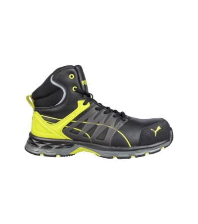 Bocanci pentru barbati, VELOCITY 2.0 YELLOW MID S12, Malfini Negru — imaginea 3