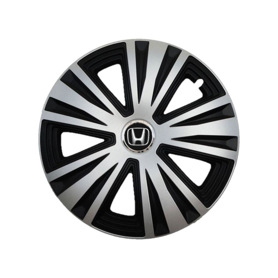 Set 4 capace roti Glory Gri-Negru R16, Compatibil Cu Honda