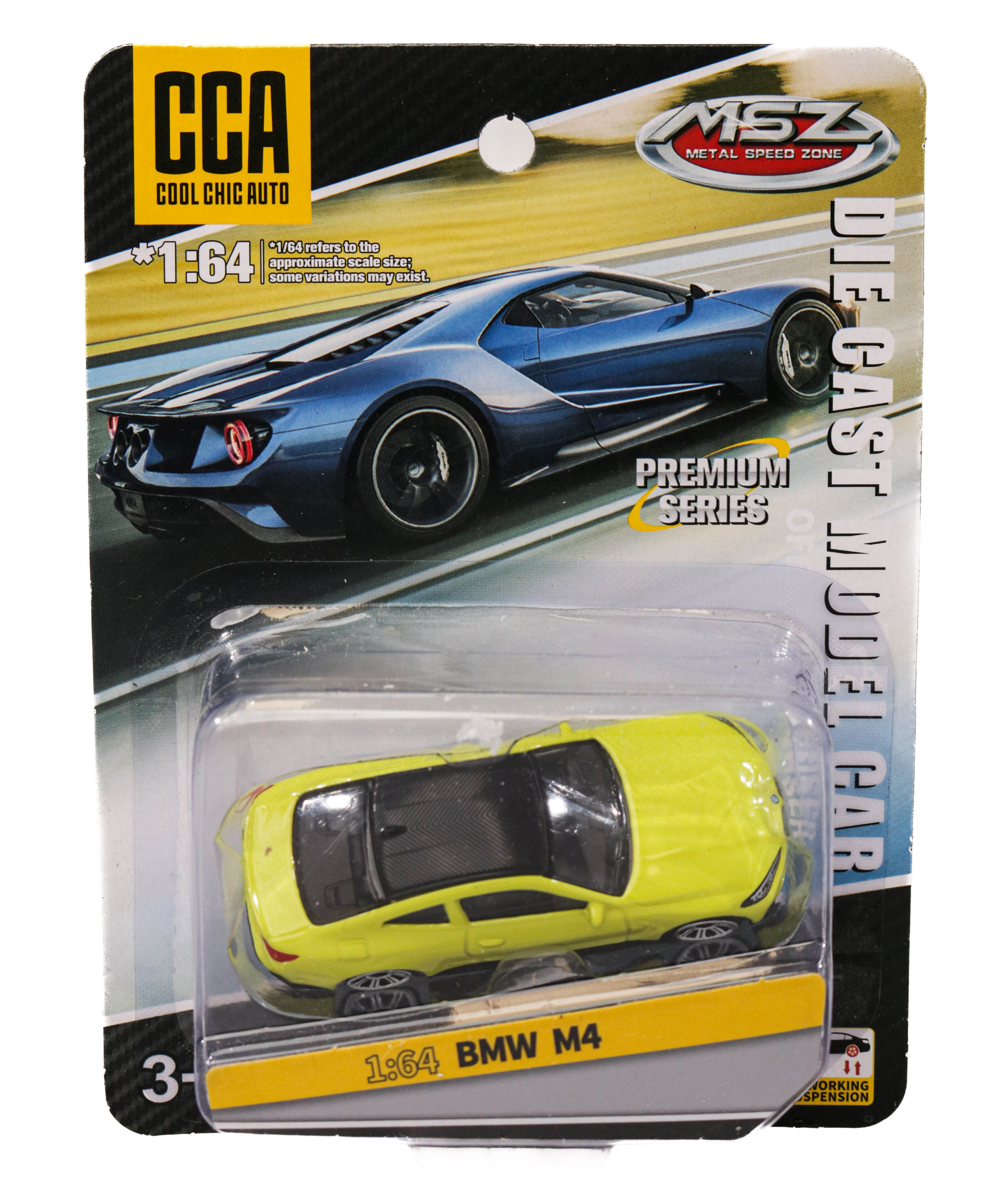 Masinuta BMW M4 MSZ 1:64 Galben