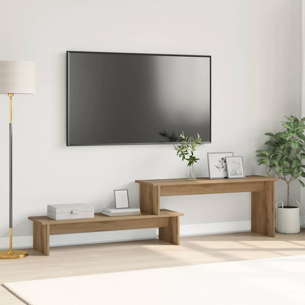 Cabinet TV stejar artizanal 180 x 30 x 43 cm Lemn compozit — imaginea 2