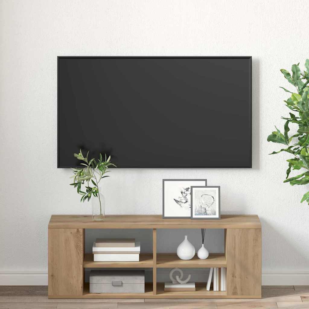 Cabinet TV stejar artizanal 102 x 35 x 35 cm Lemn compozit — imaginea 4