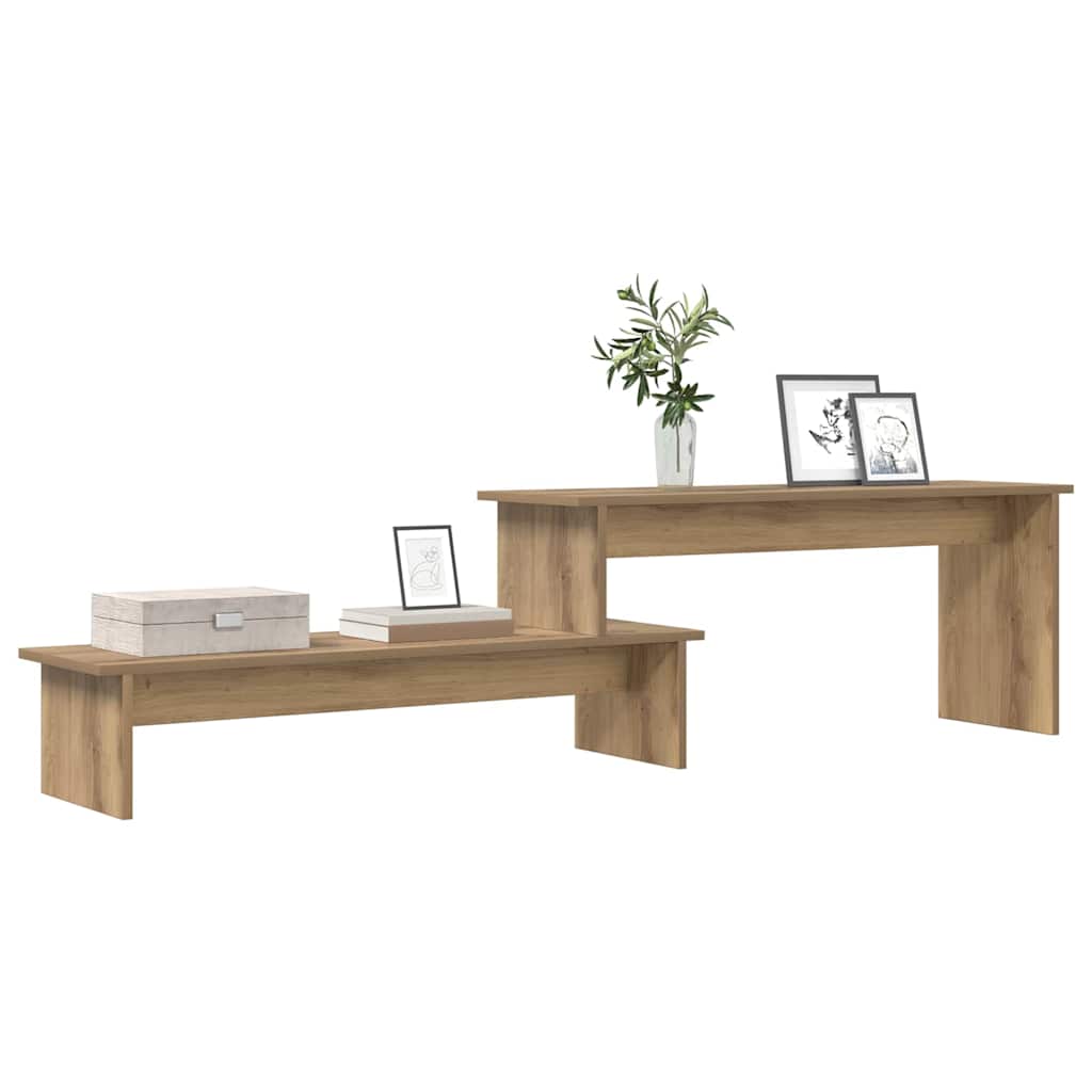 Cabinet TV stejar artizanal 180 x 30 x 43 cm Lemn compozit — imaginea 3