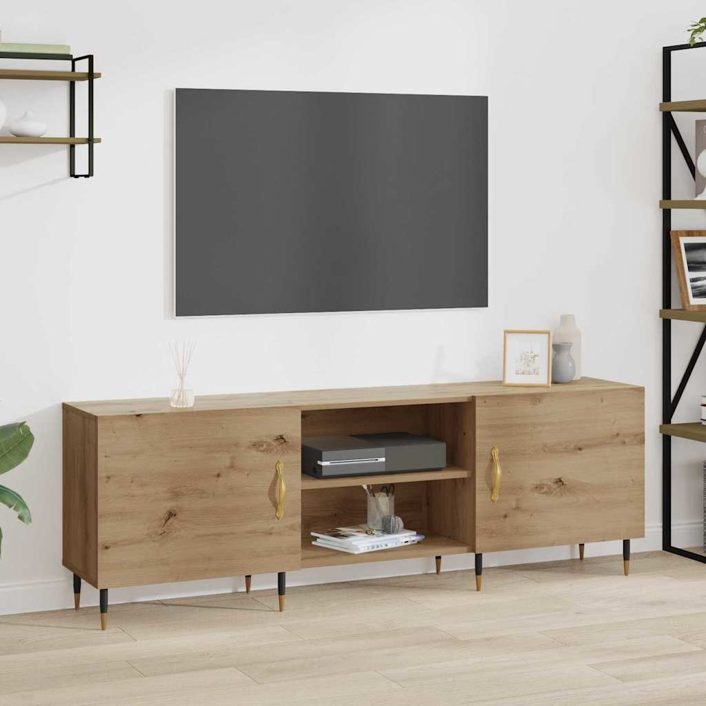 Cabinet TV stejar artizanal 150 x 30 x 50 cm Lemn compozit — imaginea 2