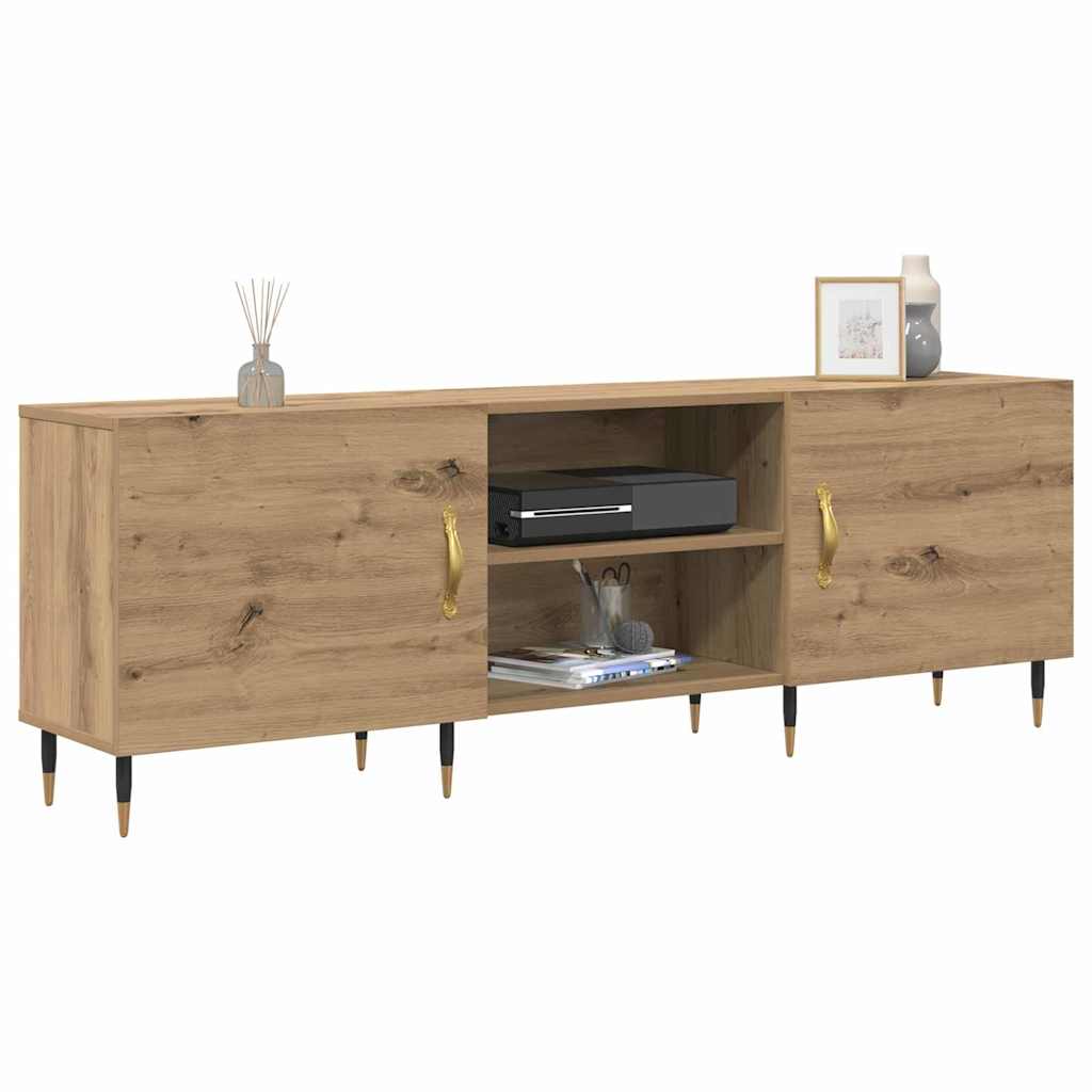 Cabinet TV stejar artizanal 150 x 30 x 50 cm Lemn compozit — imaginea 3
