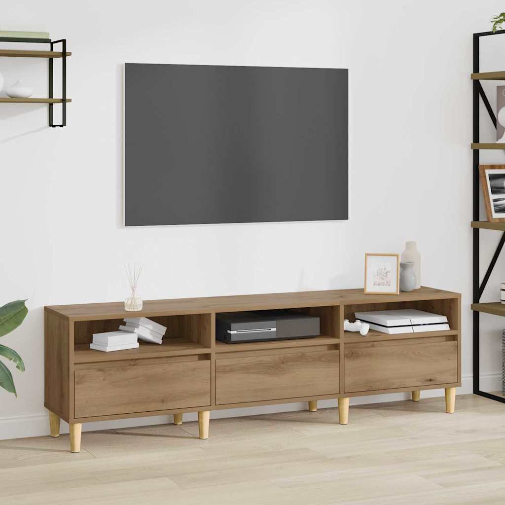 Cabinet TV stejar artizanal 150 x 30 x 45 cm Lemn compozit — imaginea 2