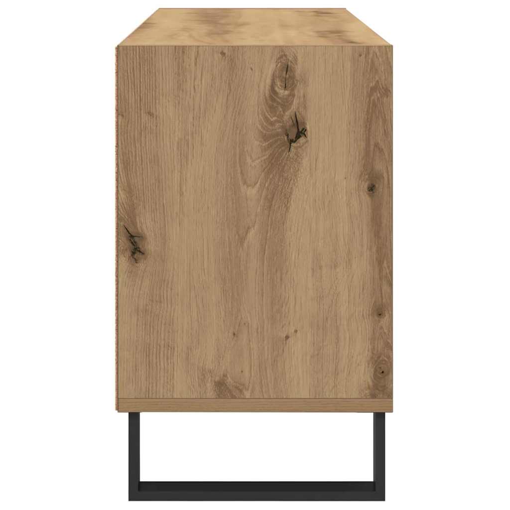 Cabinet TV Stejar Artizanal 103,5 x 30 x 50 cm Lemn compozit — imaginea 6