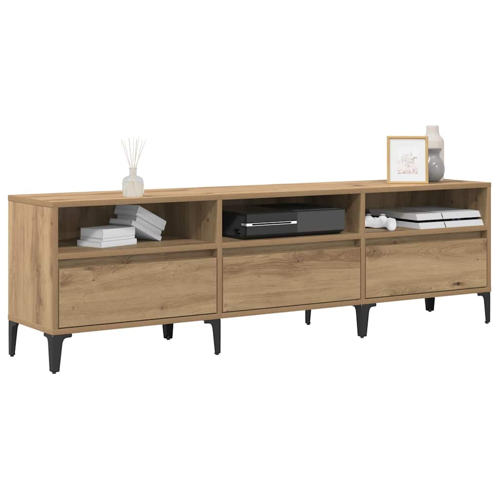 Cabinet TV stejar artizanal 150 x 30 x 44.5 cm Lemn compozit — imaginea 3