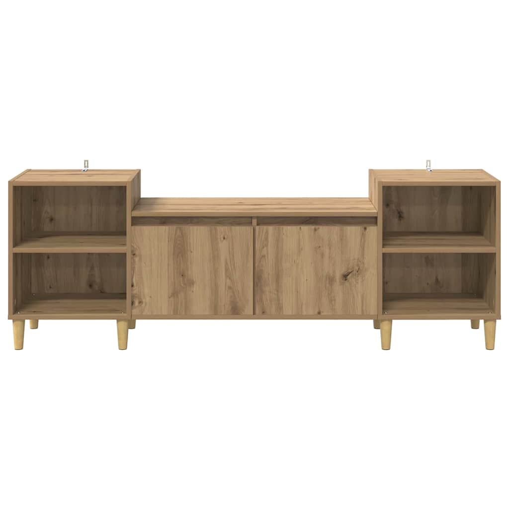 Cabinet TV Stejar Artizanal 160 x 35 x 55 cm Lemn compozit — imaginea 6