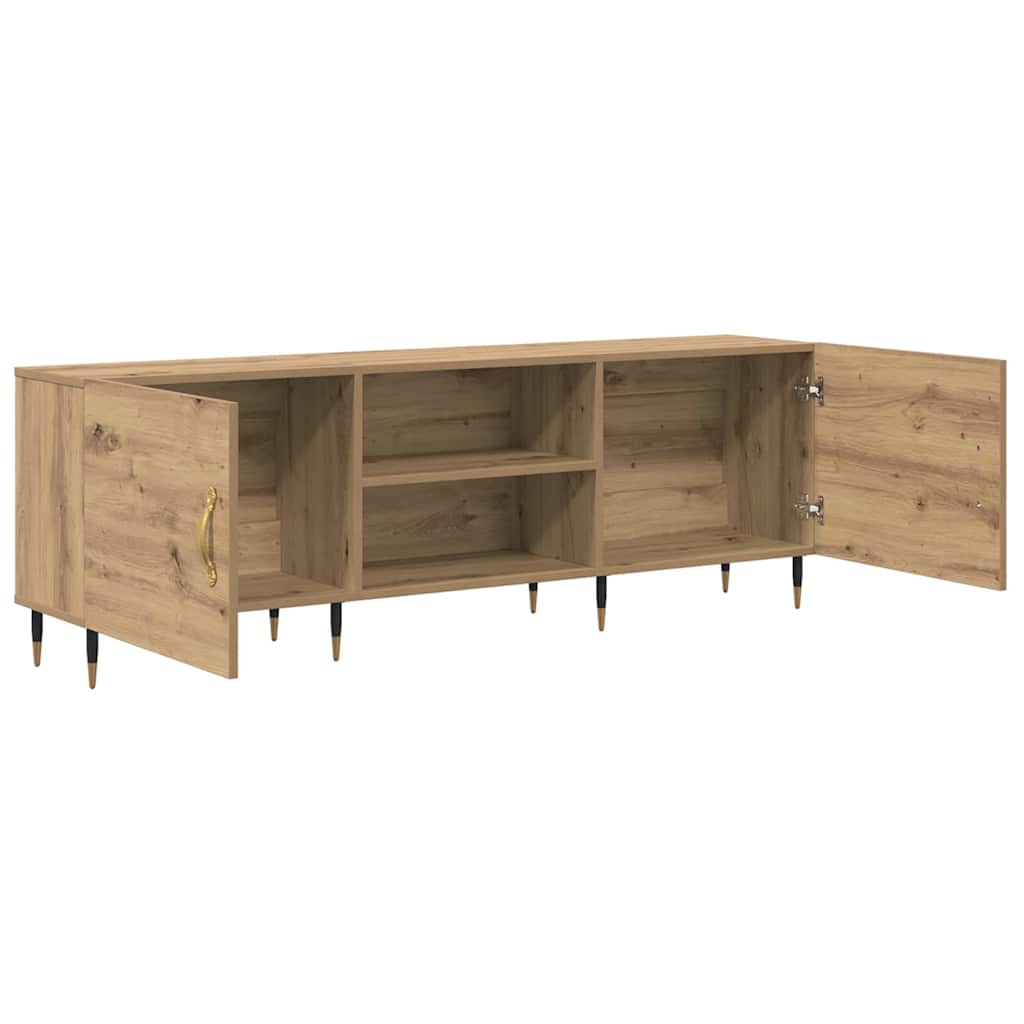 Cabinet TV stejar artizanal 150 x 30 x 50 cm Lemn compozit — imaginea 5