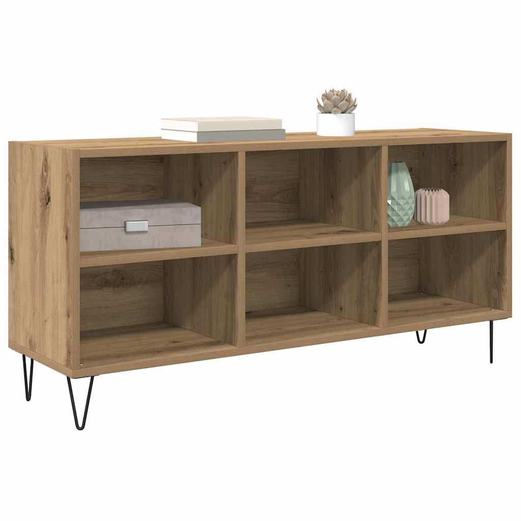 Cabinet TV Stejar Artizanal 103,5 x 30 x 50 cm Lemn compozit — imaginea 4